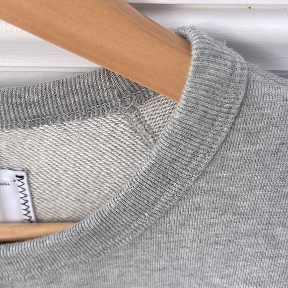 Reigning Champ Light Gray Cropped Crewneck Sweatshirt - Picture 7 of 9